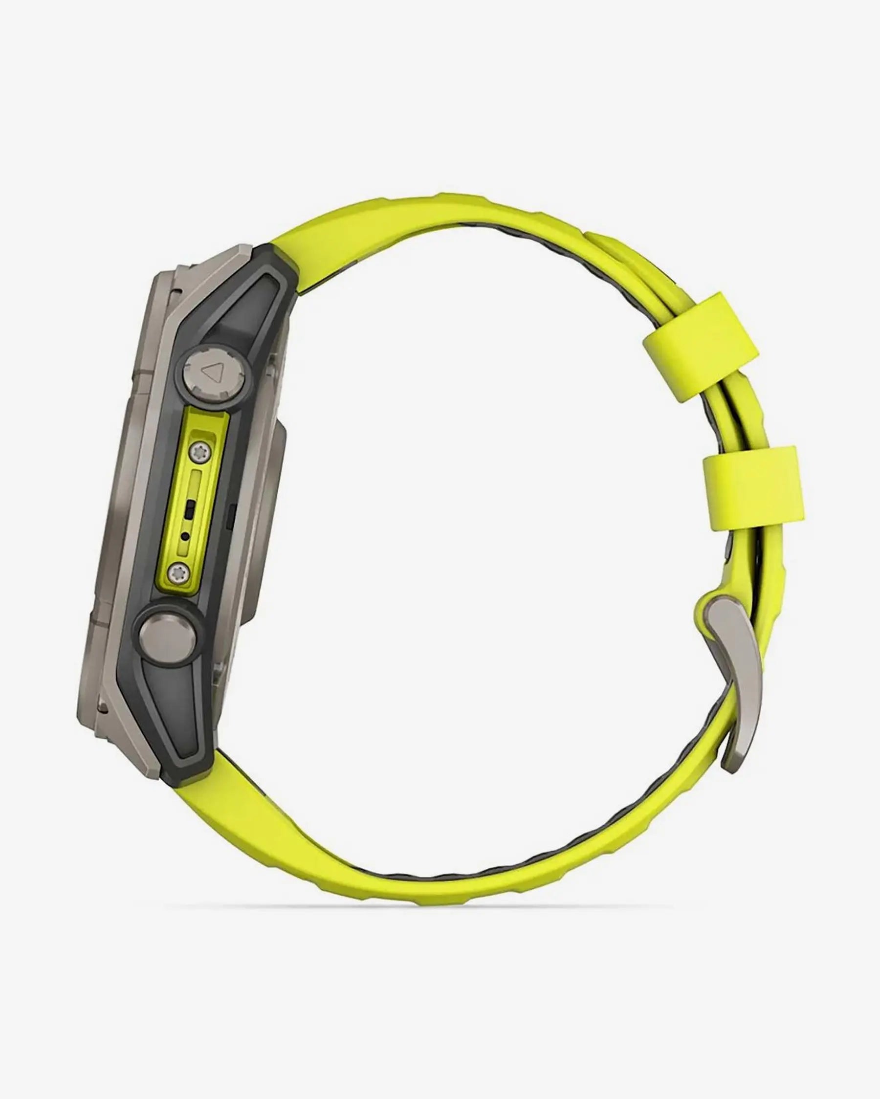 Garmin fēnix 8 Zafiro Solar smartwatch GPS 51 mm titanio gris, correa amarilla, Bluetooth ANT+ Wi‑Fi