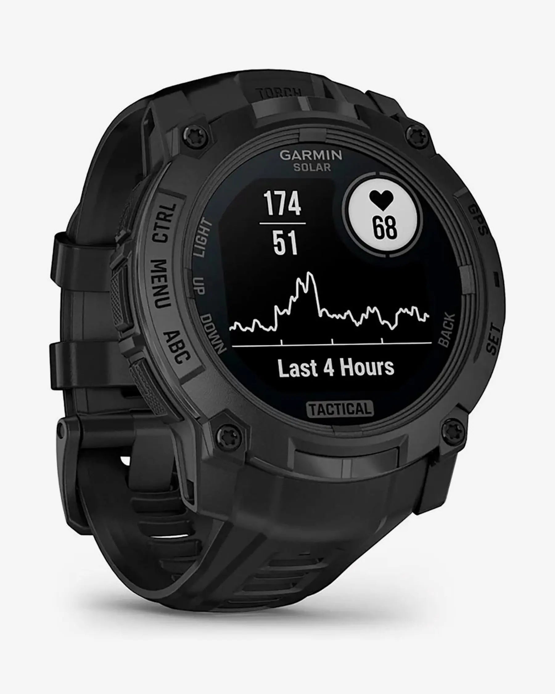 Garmin Instinct 3 Solar Tactical Edition smartwatch 50 mm negro Power Glass Bluetooth ANT+ linterna LED