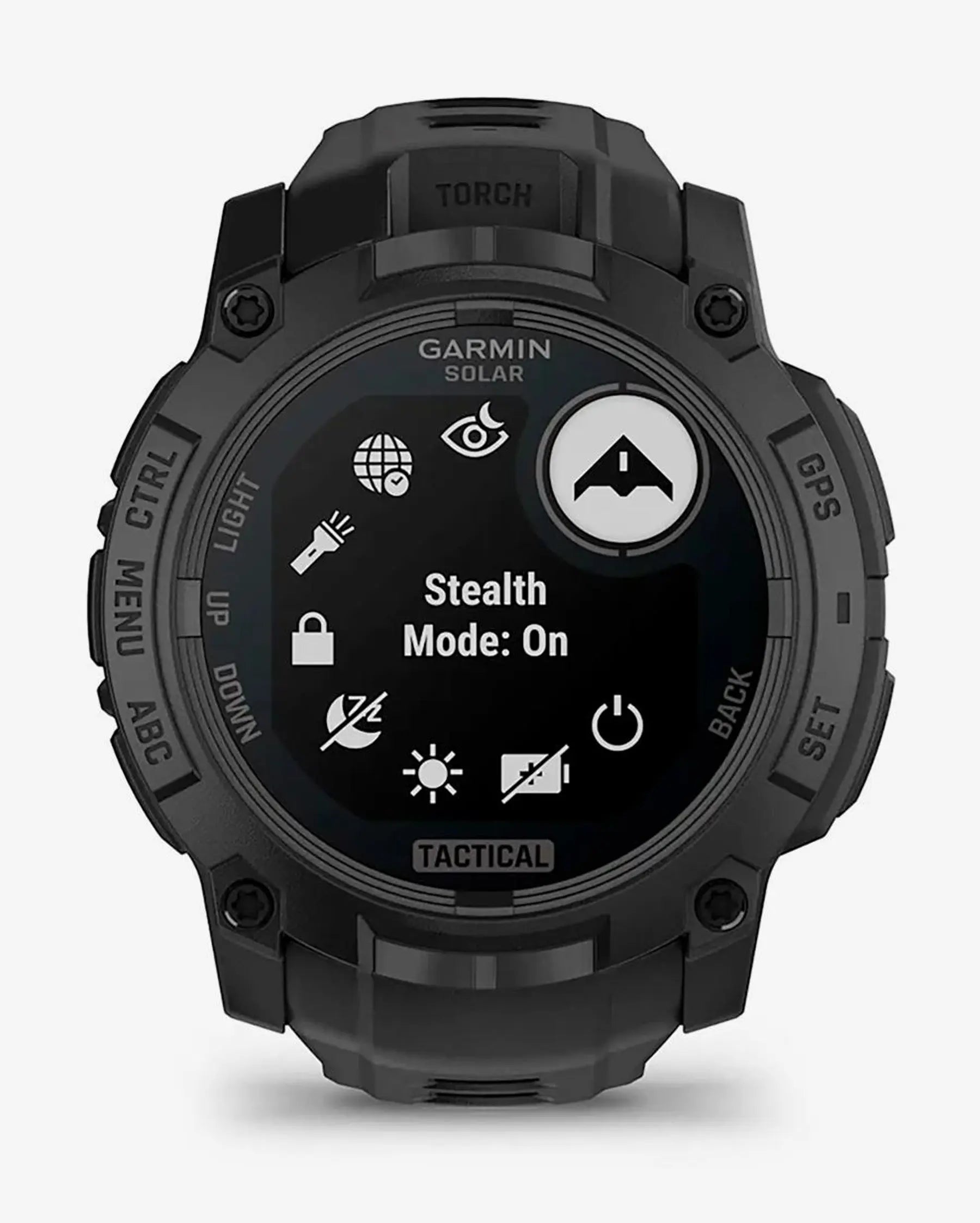 Garmin Instinct 3 Solar Tactical Edition smartwatch 50 mm negro Power Glass Bluetooth ANT+ linterna LED