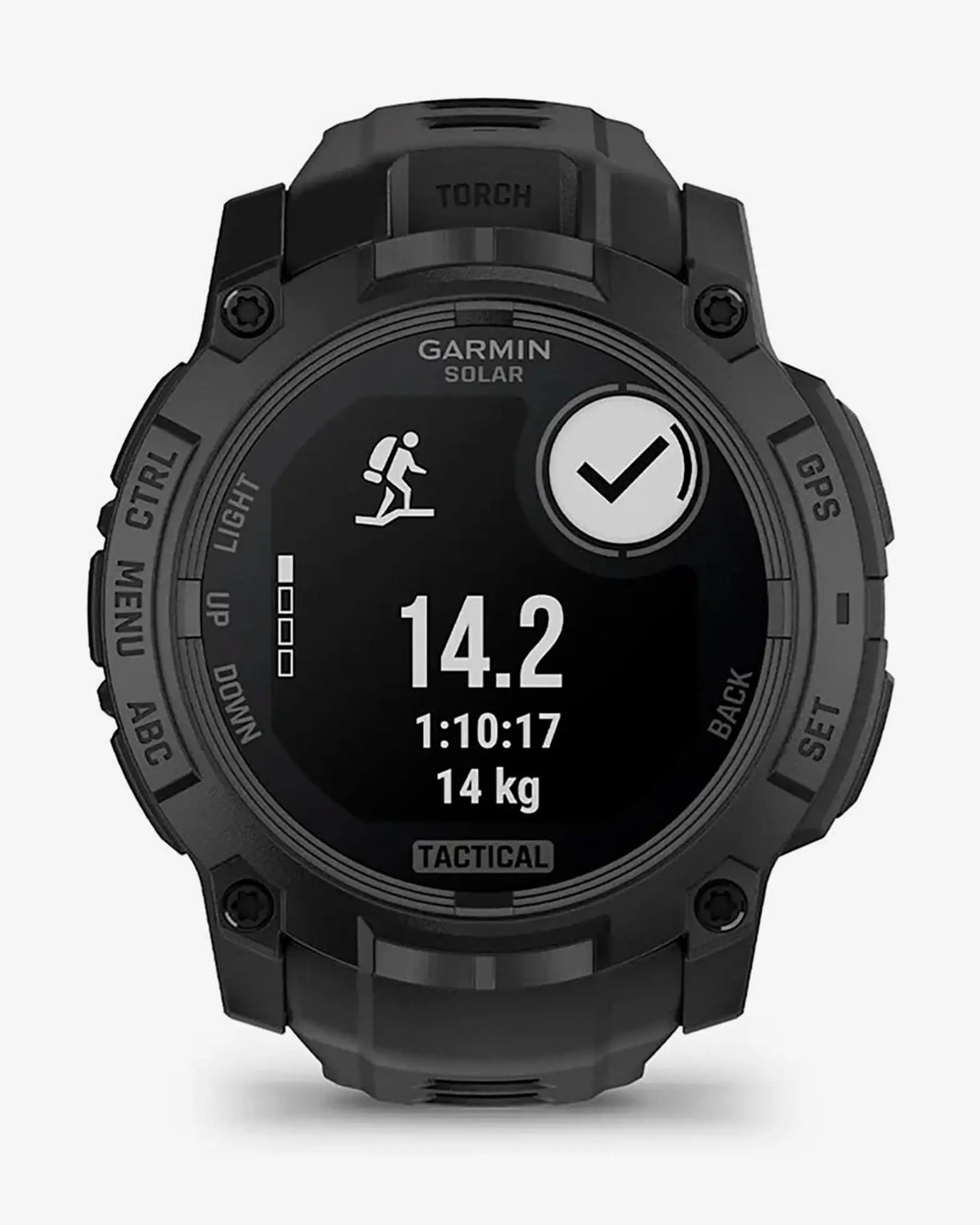 Garmin Instinct 3 Solar Tactical Edition smartwatch 50 mm negro Power Glass Bluetooth ANT+ linterna LED