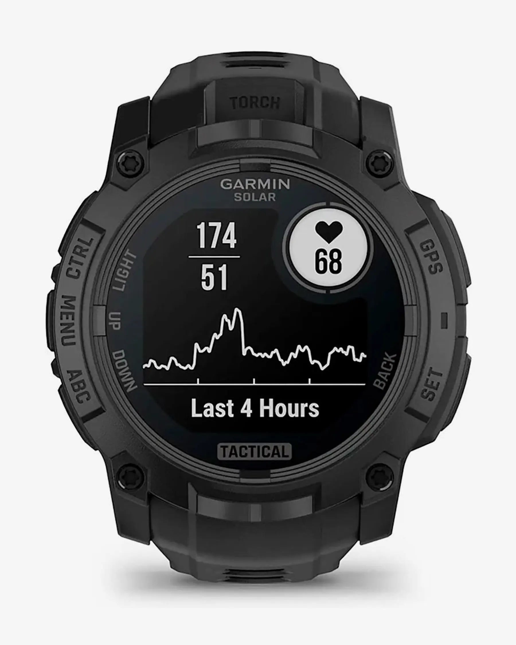 Garmin Instinct 3 Solar Tactical Edition smartwatch 50 mm negro Power Glass Bluetooth ANT+ linterna LED