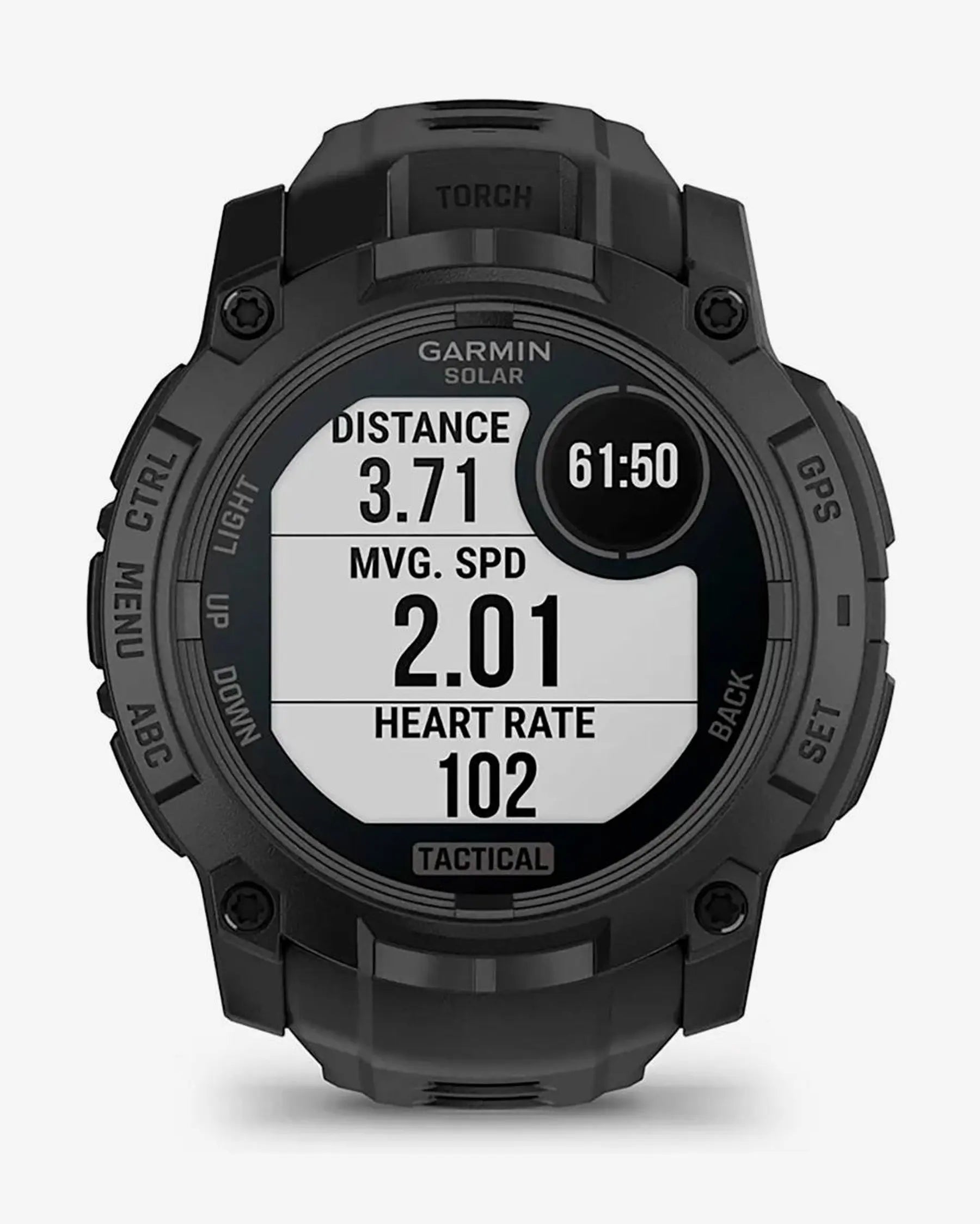 Garmin Instinct 3 Solar Tactical Edition smartwatch 50 mm negro Power Glass Bluetooth ANT+ linterna LED