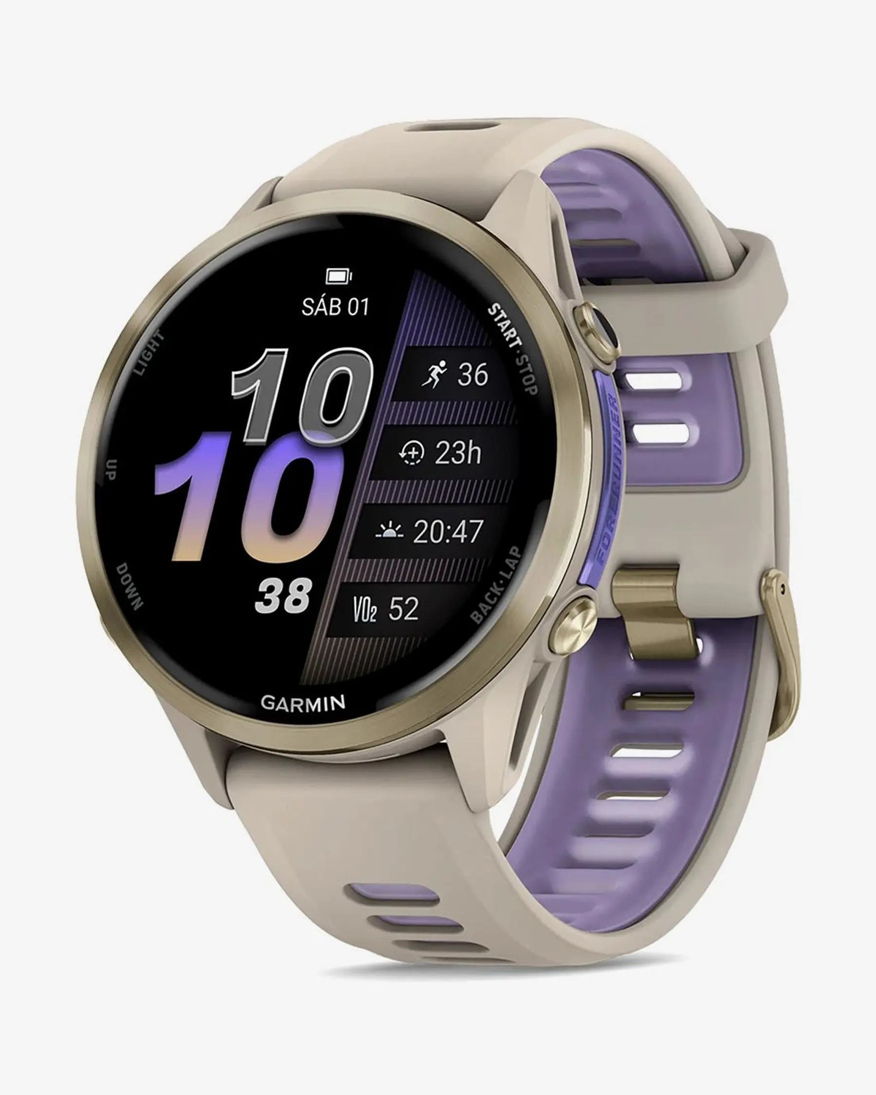 Garmin Forerunner 970 smartwatch deportivo 47 mm gris, AMOLED 1,4", zafiro, titanio, GPS multibanda, Bluetooth, Wi‑Fi, A