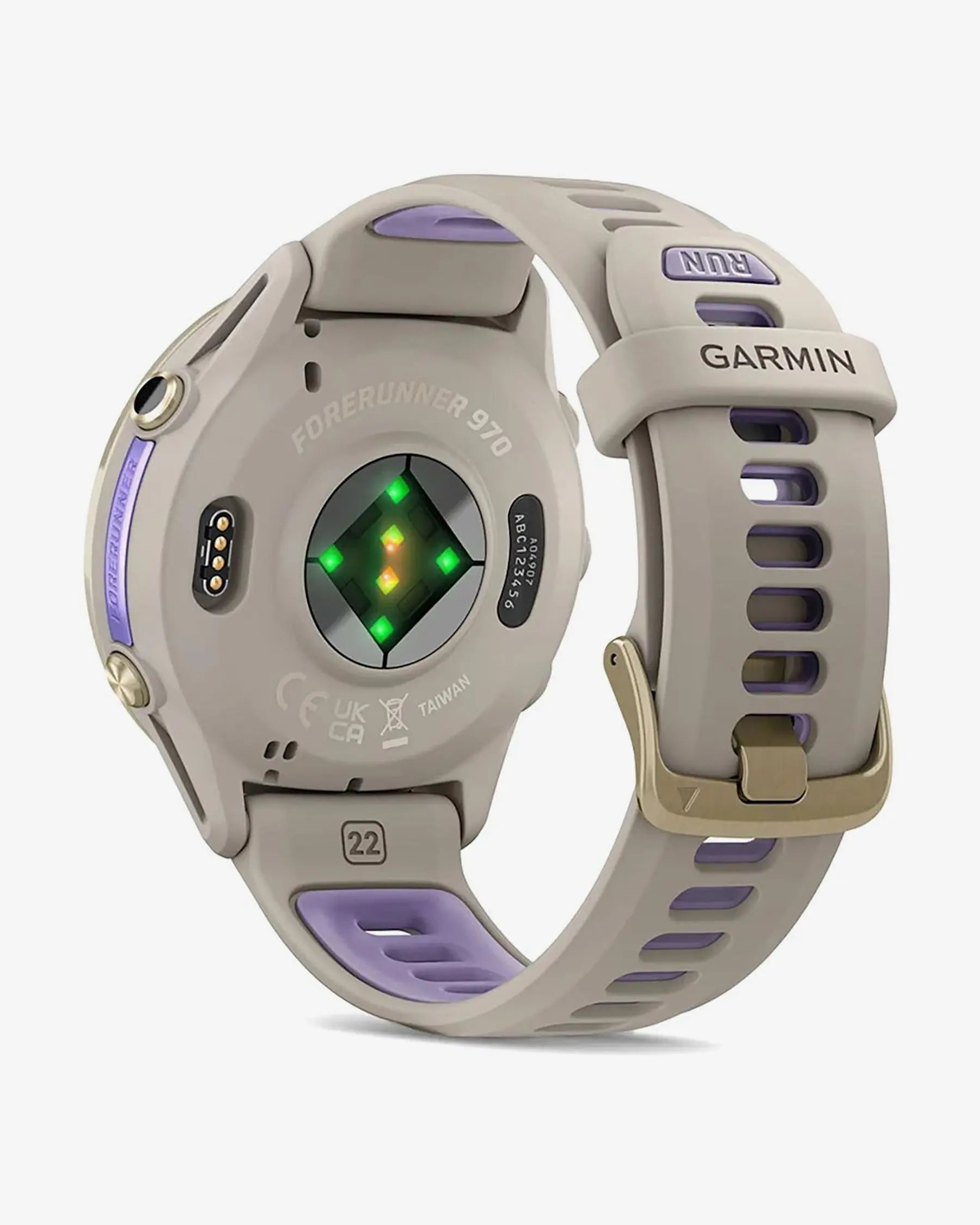 Garmin Forerunner 970 smartwatch running 47 mm gris correa gris lila AMOLED GPS multibanda zafiro titanio Wi‑Fi