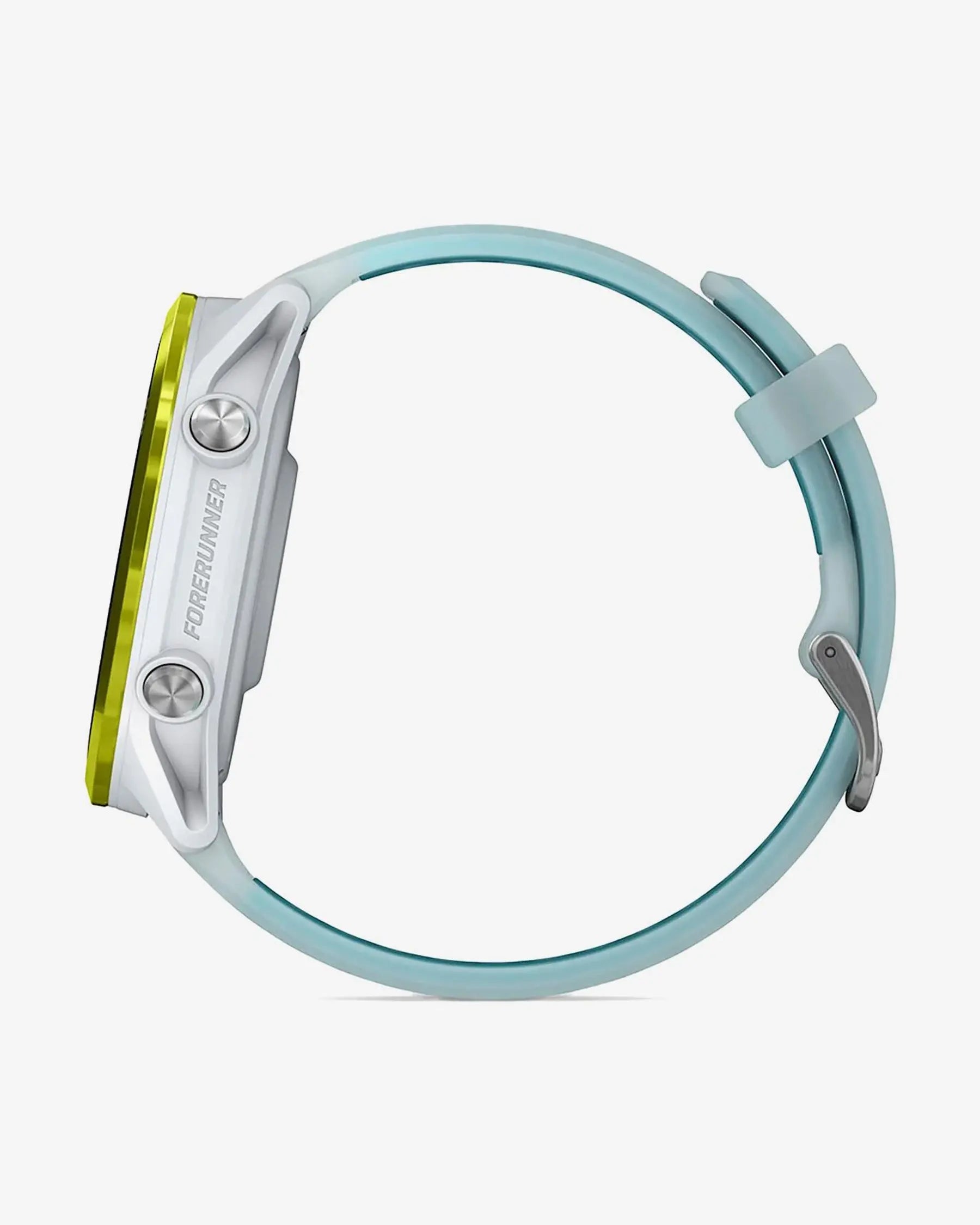 Garmin Forerunner 570 smartwatch GPS 47 mm amarillo con correa azul/blanco, AMOLED, bisel aluminio, Bluetooth Wi‑Fi ANT+