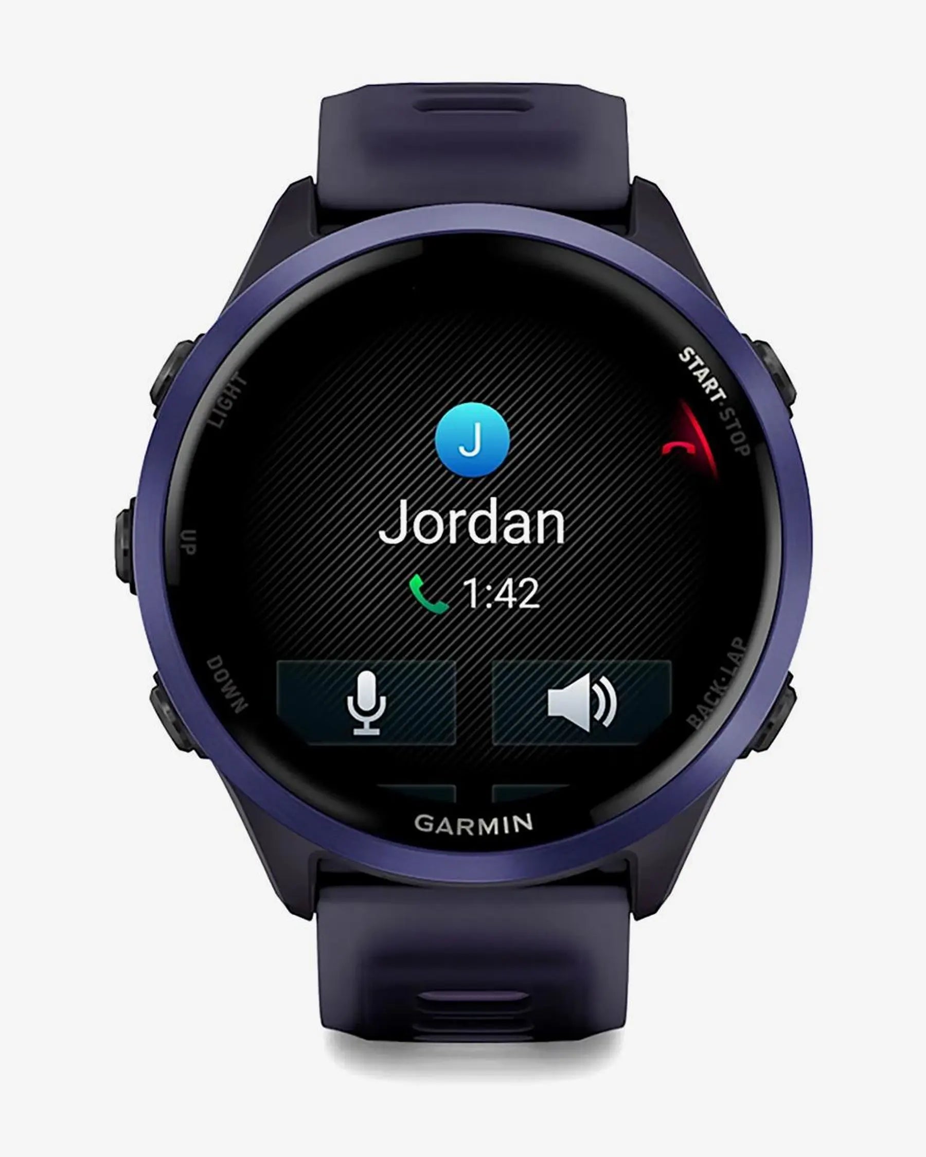 Garmin Forerunner 570 smartwatch GPS 47 mm violeta con correa lila AMOLED, bisel aluminio, Bluetooth Wi‑Fi ANT+