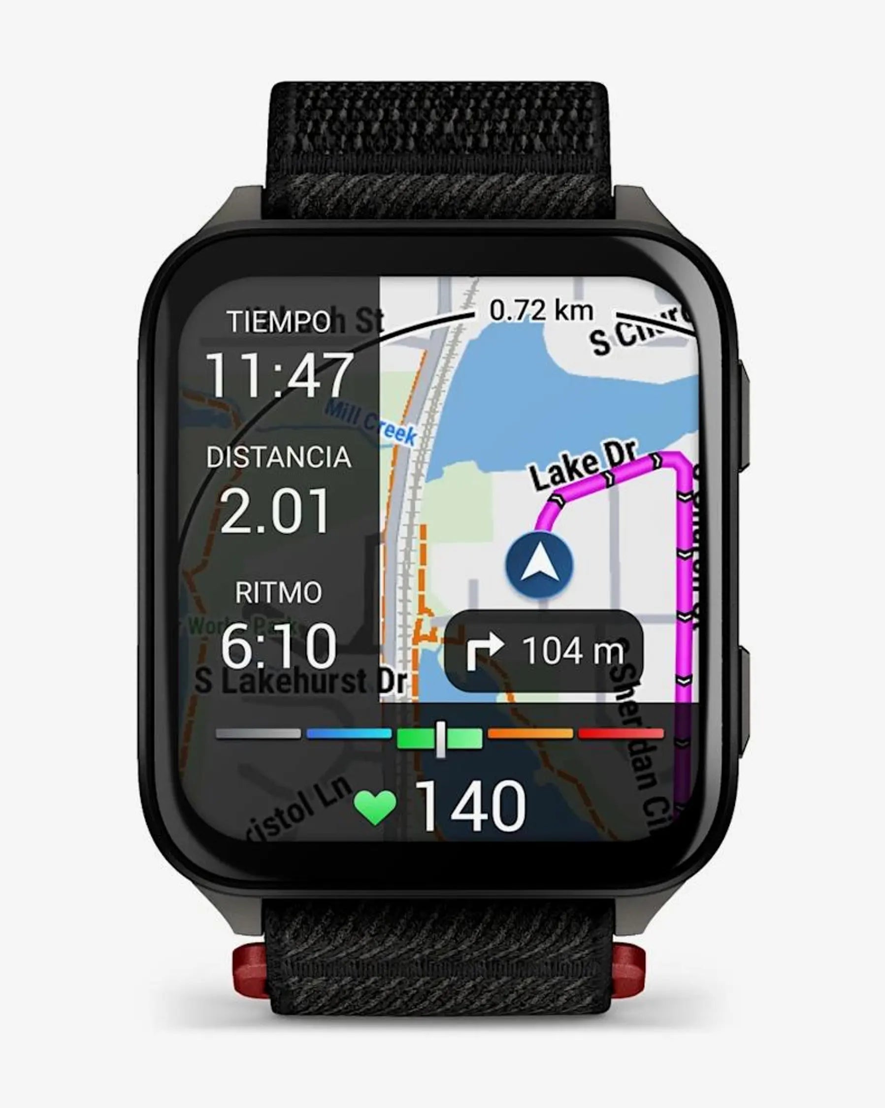 Garmin Venu X1 smartwatch negro 2" AMOLED titanio zafiro correa nailon Bluetooth Wi‑Fi