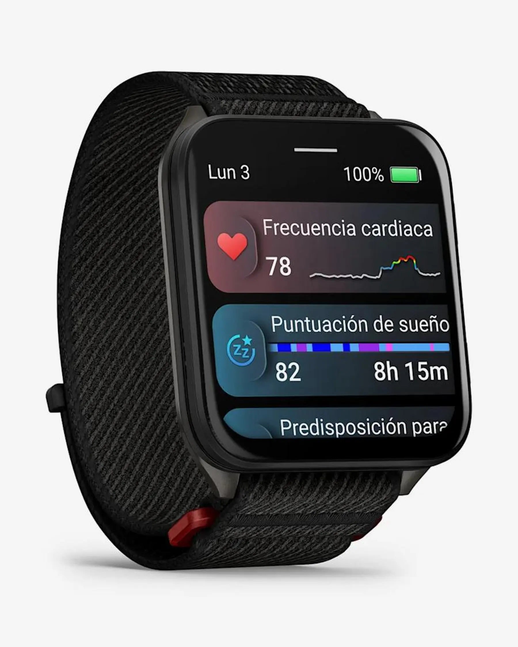 Garmin Venu X1 smartwatch negro 2" AMOLED titanio zafiro correa nailon Bluetooth Wi‑Fi
