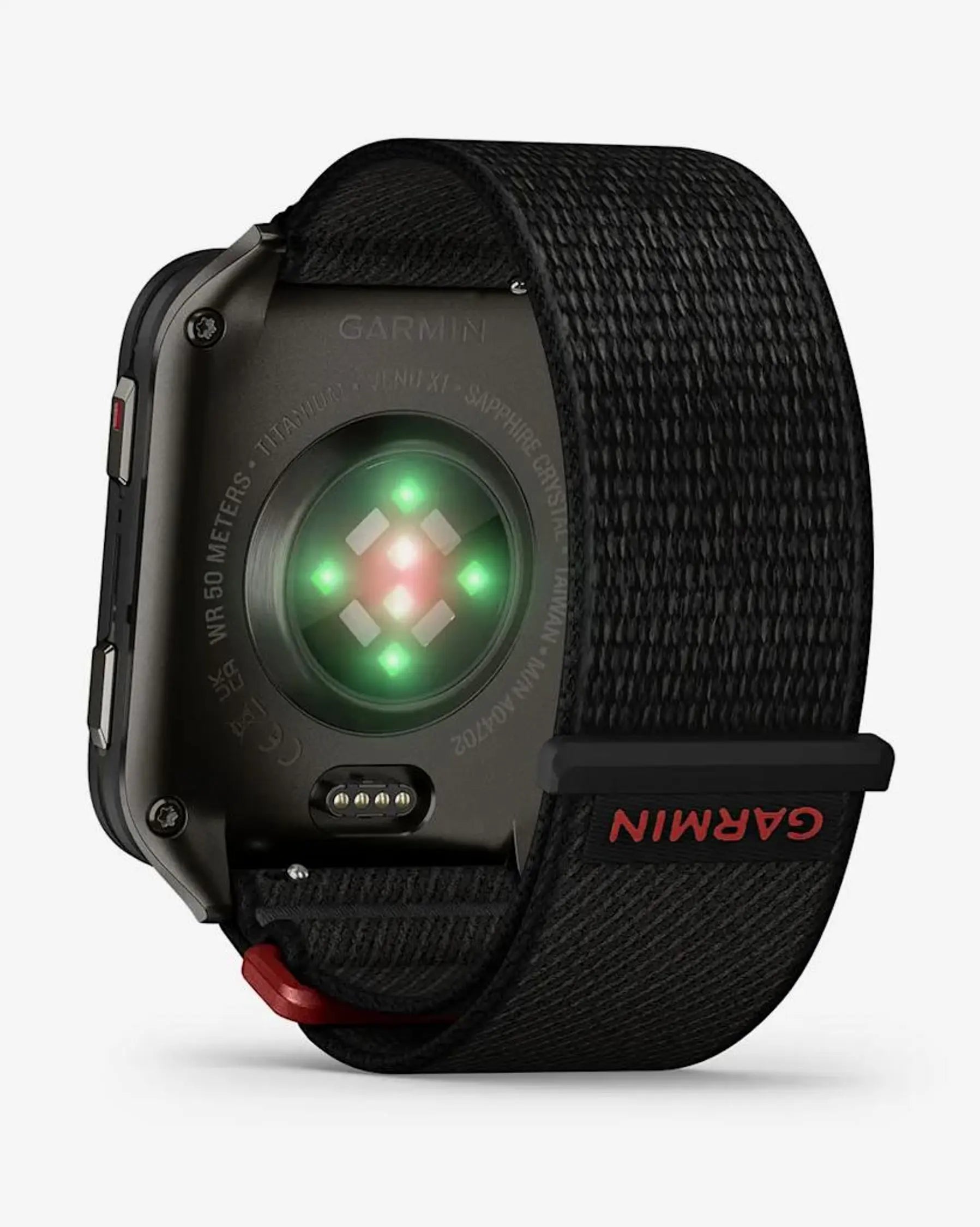 Garmin Venu X1 smartwatch negro 2" AMOLED titanio zafiro correa nailon Bluetooth Wi‑Fi