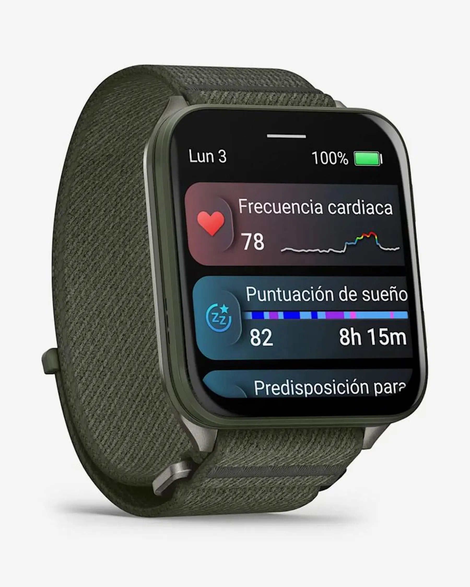 Garmin Venu X1 smartwatch 2" AMOLED verde titanio zafiro nailon Bluetooth Wi‑Fi ANT+