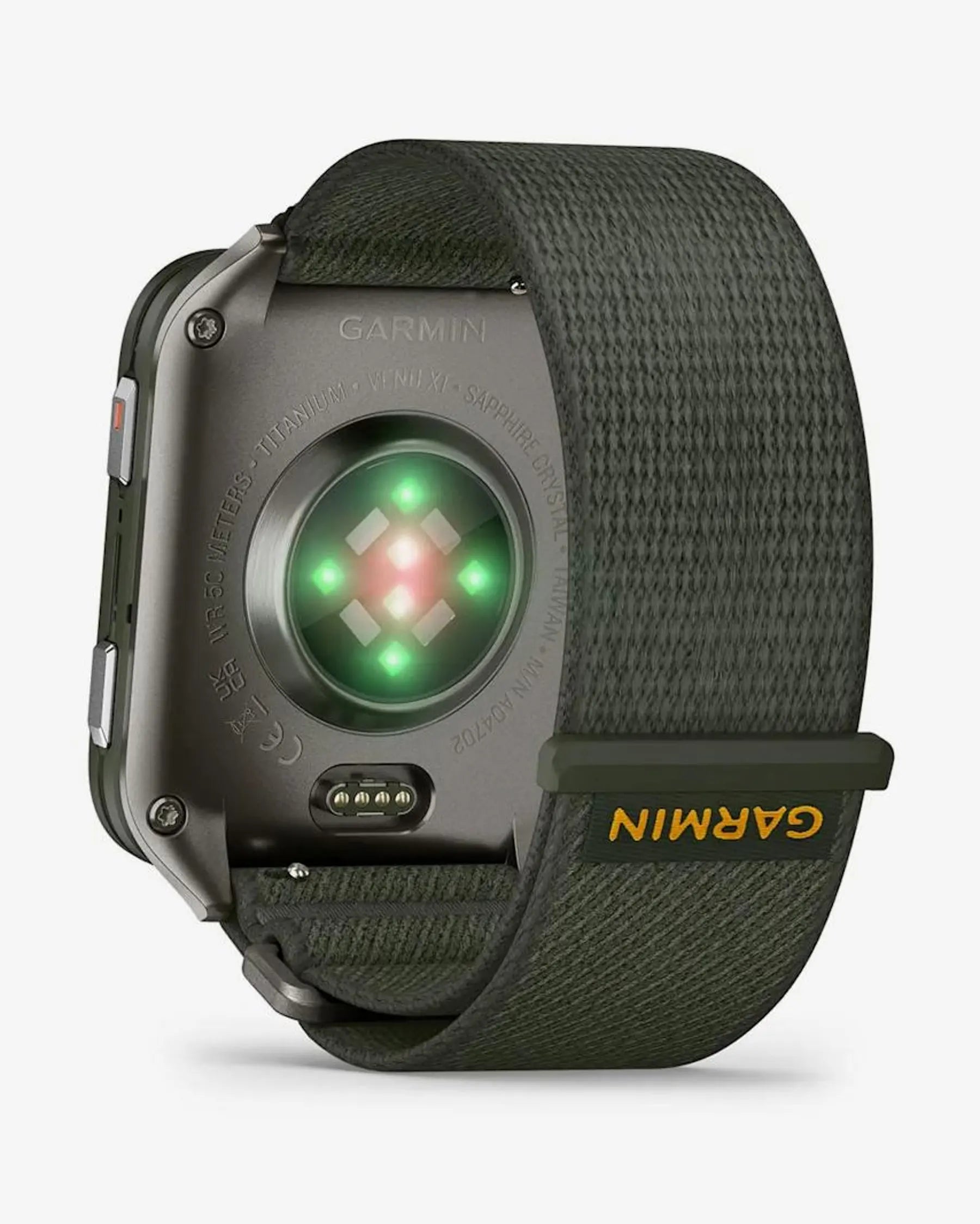 Garmin Venu X1 smartwatch 2" AMOLED verde titanio zafiro nailon Bluetooth Wi‑Fi ANT+
