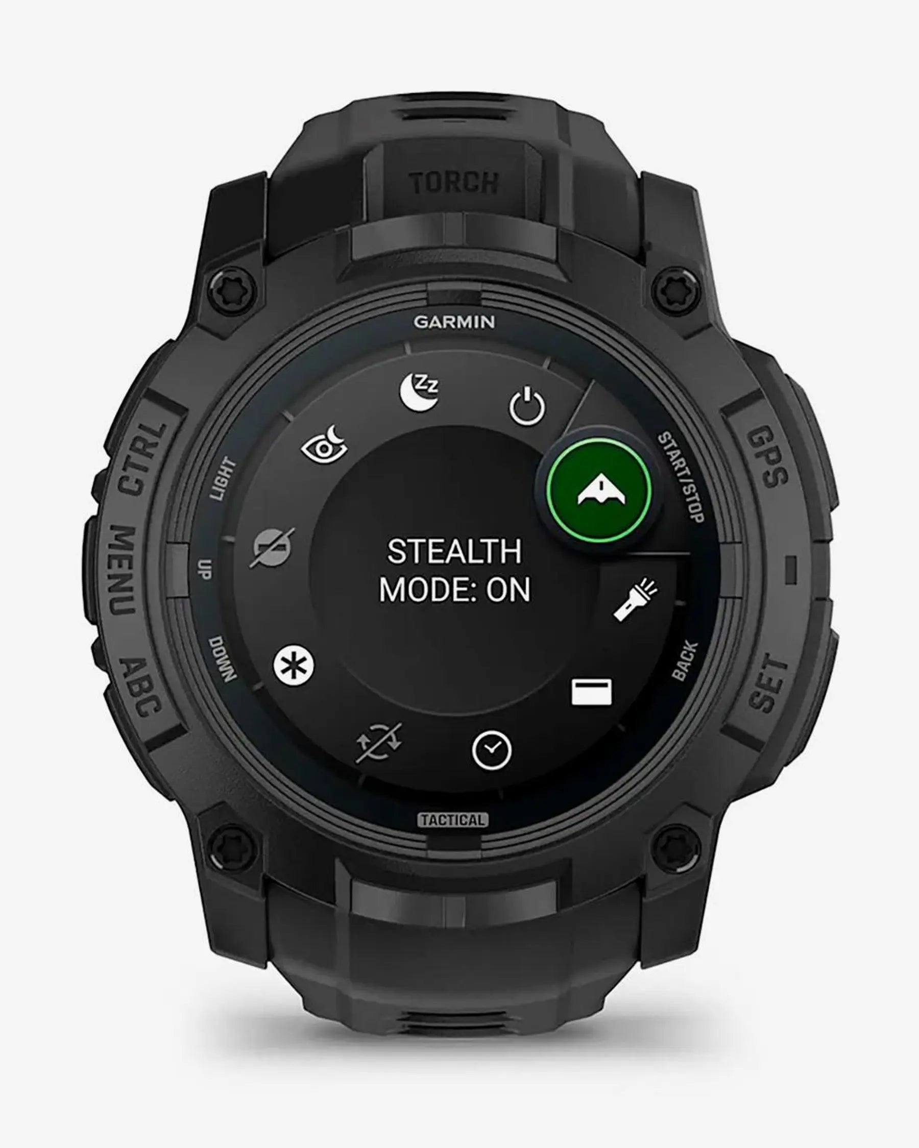 Garmin Instinct 3 AMOLED 50 mm Tactical Edition smartwatch negro silicona GPS multibanda SatIQ Bluetooth ANT+