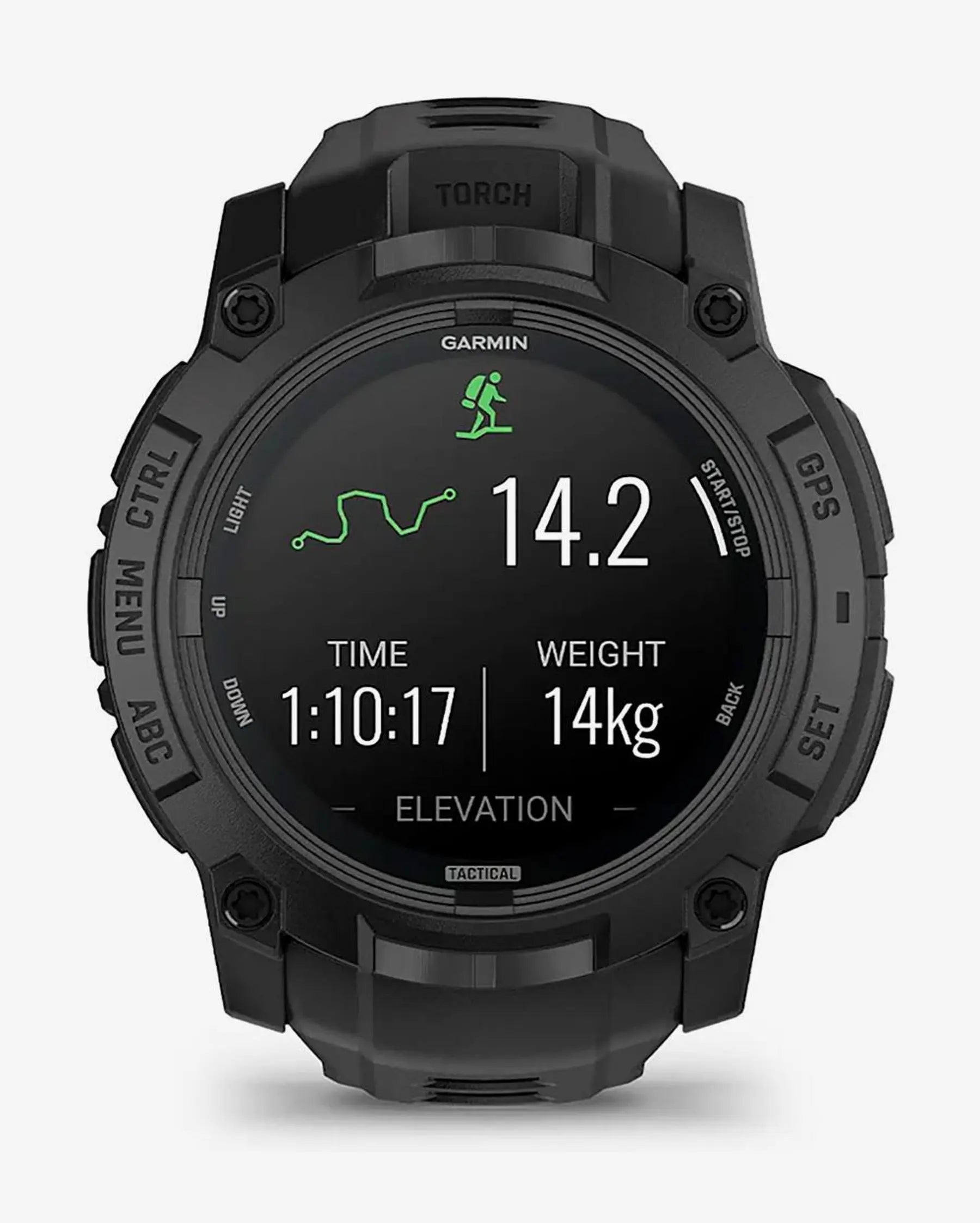 Garmin Instinct 3 AMOLED 50 mm Tactical Edition smartwatch negro silicona GPS multibanda SatIQ Bluetooth ANT+