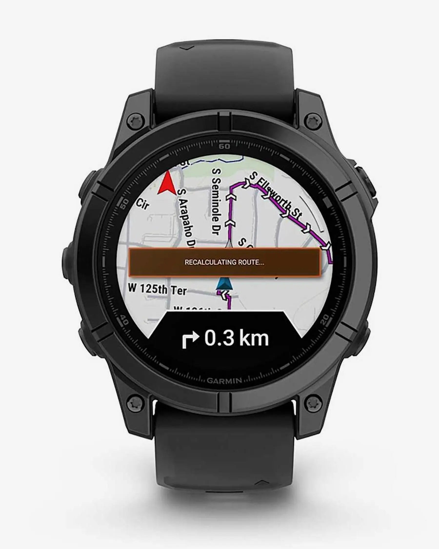 Garmin fēnix E smartwatch GPS 47 mm gris pizarra acero inoxidable correa silicona negra Wi‑Fi Bluetooth