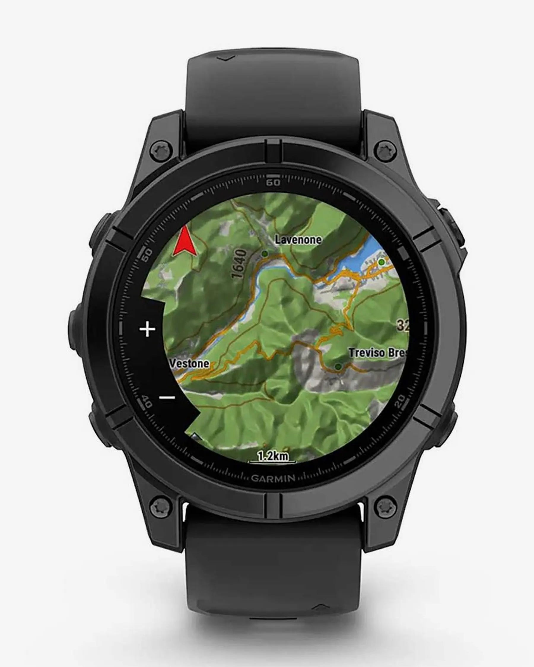 Garmin fēnix E smartwatch GPS 47 mm gris pizarra acero inoxidable correa silicona negra Wi‑Fi Bluetooth