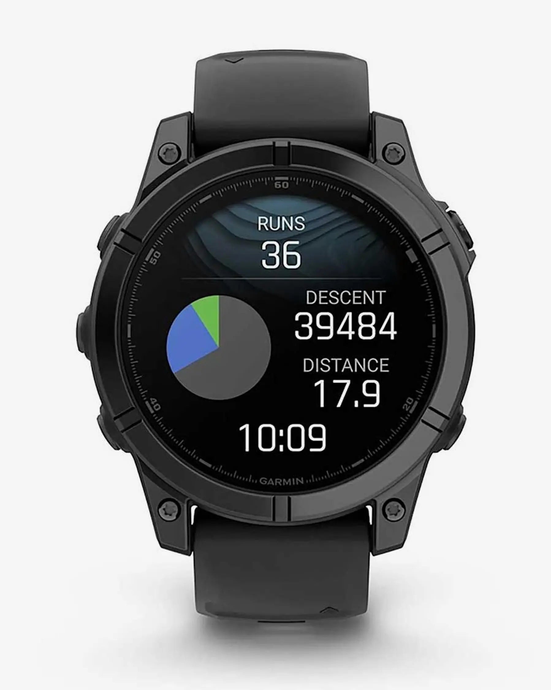 Garmin fēnix E smartwatch GPS 47 mm gris pizarra acero inoxidable correa silicona negra Wi‑Fi Bluetooth