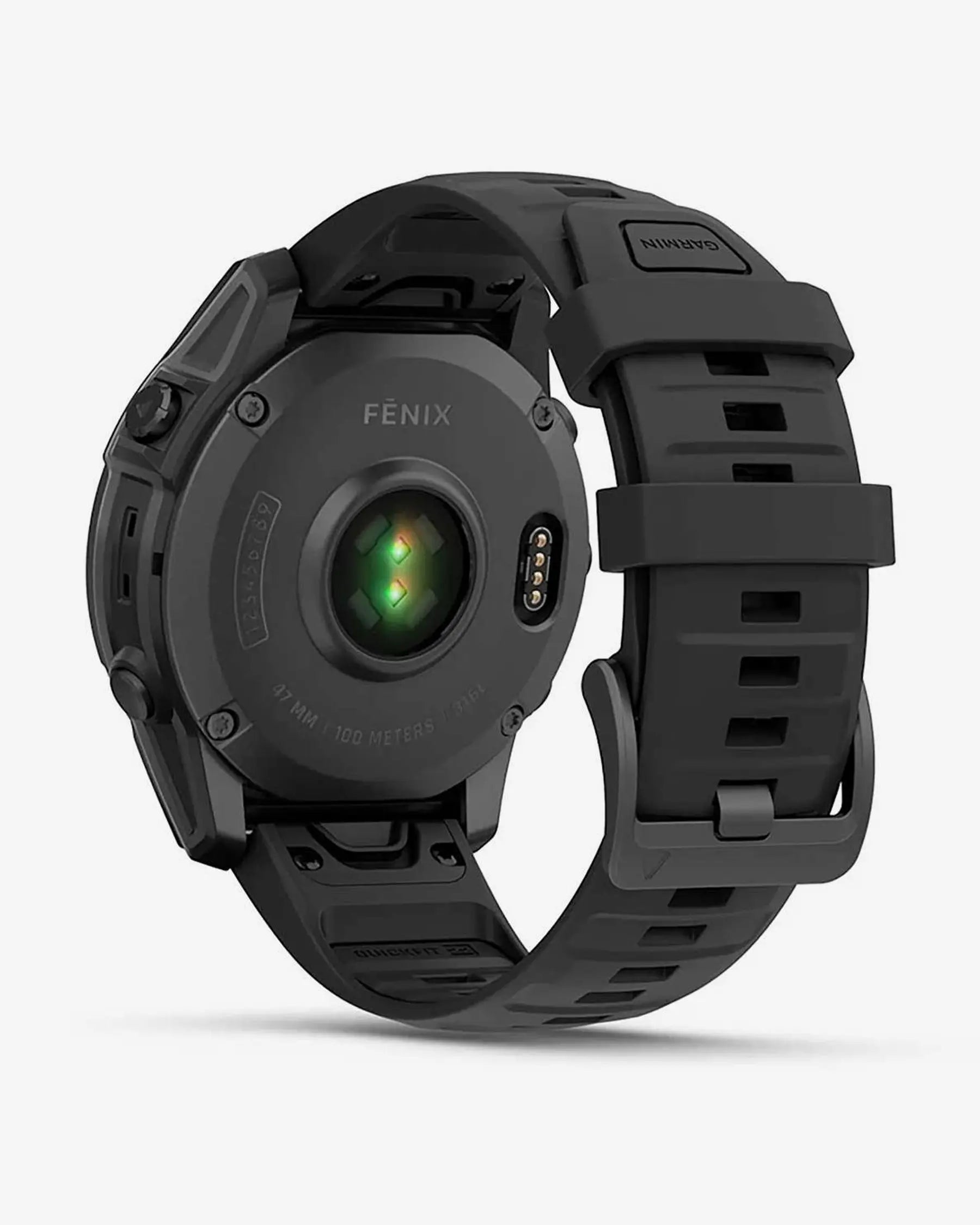 Garmin fēnix E smartwatch GPS 47 mm gris pizarra acero inoxidable correa silicona negra Wi‑Fi Bluetooth