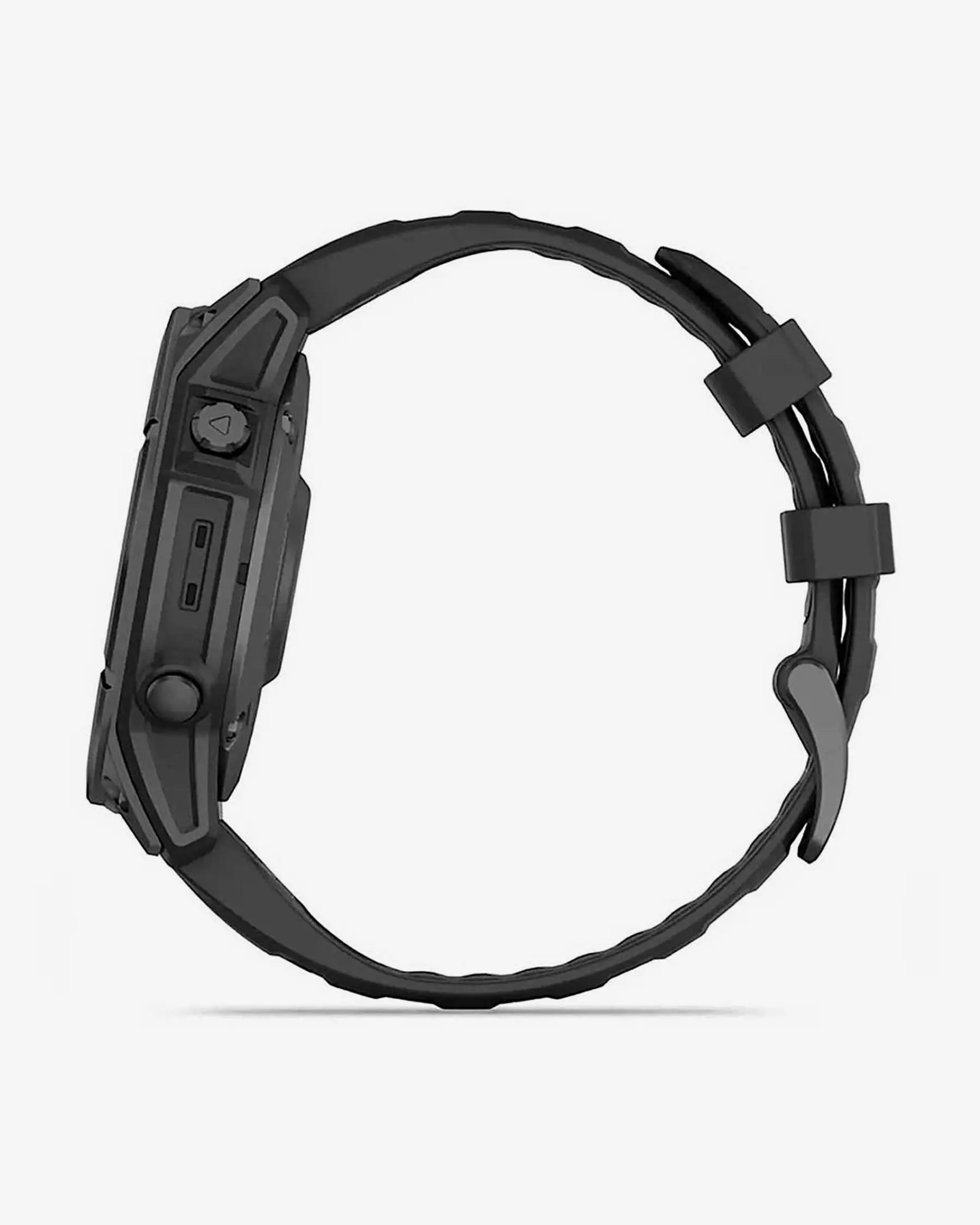 Garmin fēnix E smartwatch GPS 47 mm gris pizarra acero inoxidable correa silicona negra Wi‑Fi Bluetooth