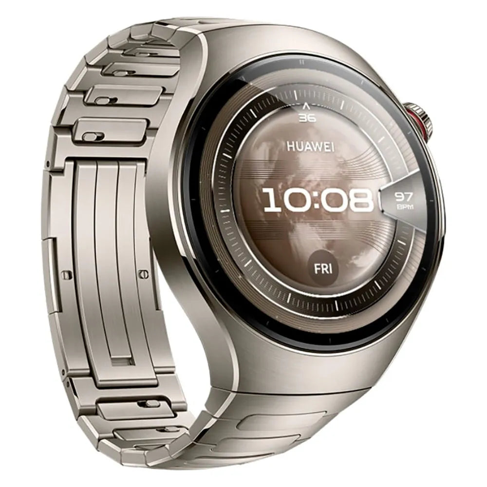 Huawei Watch 5 smartwatch 46 mm titanio plata AMOLED eSIM Wi‑Fi 6 Bluetooth 5.2 NFC GPS