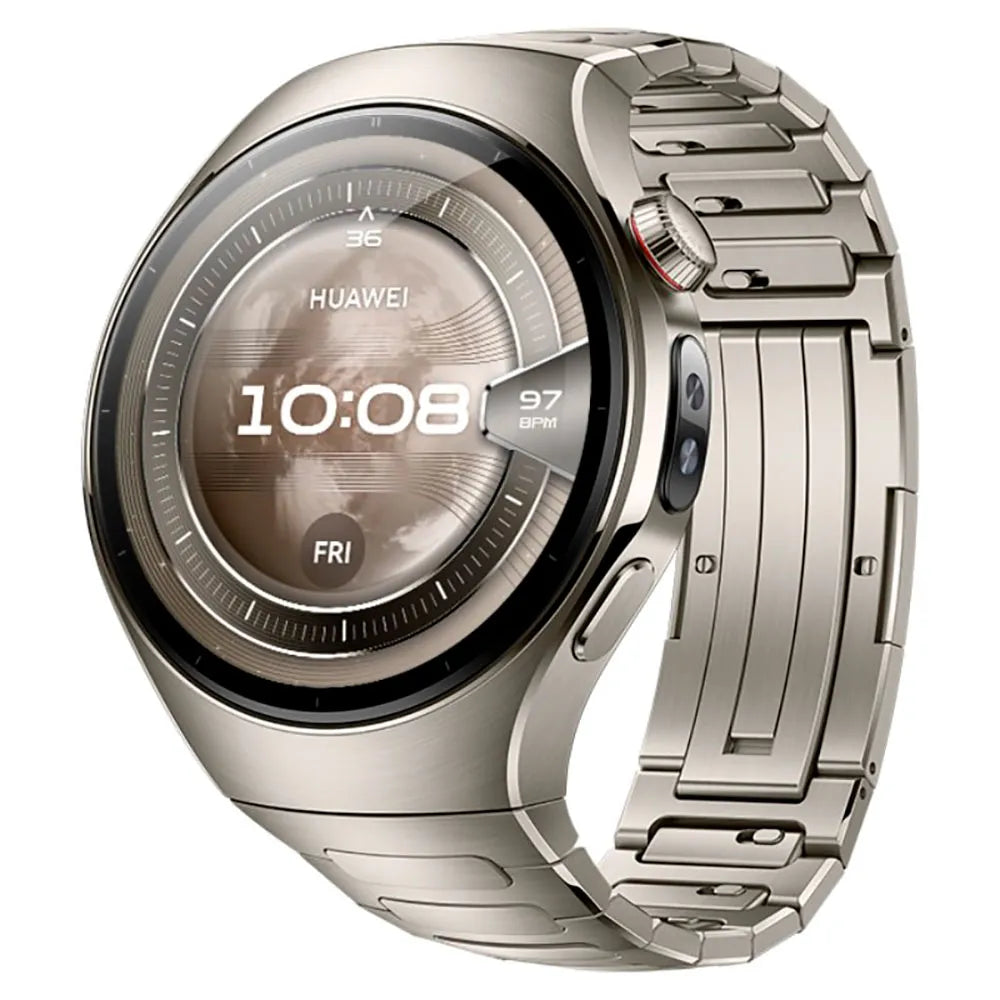 Huawei Watch 5 Smartwatch 46 mm plata titanio, AMOLED 1.5", GPS, Wi‑Fi 6, eSIM, 5 ATM