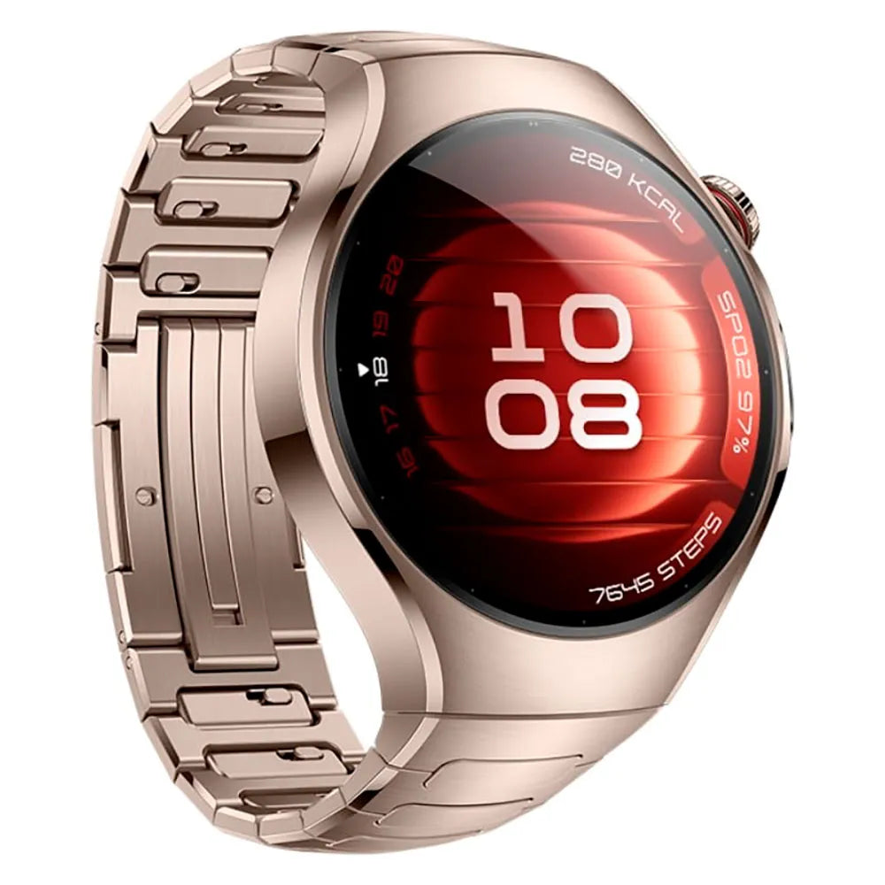 Huawei Watch 5 smartwatch 46 mm dorado acero inoxidable Amoled Bluetooth 5.2 Wi‑Fi GPS NFC