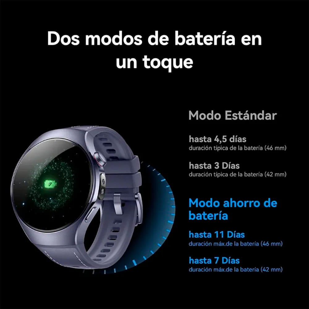 Huawei Watch 5 46 mm smartwatch cerámica y titanio marrón con eSIM GPS y pantalla AMOLED 1,5"