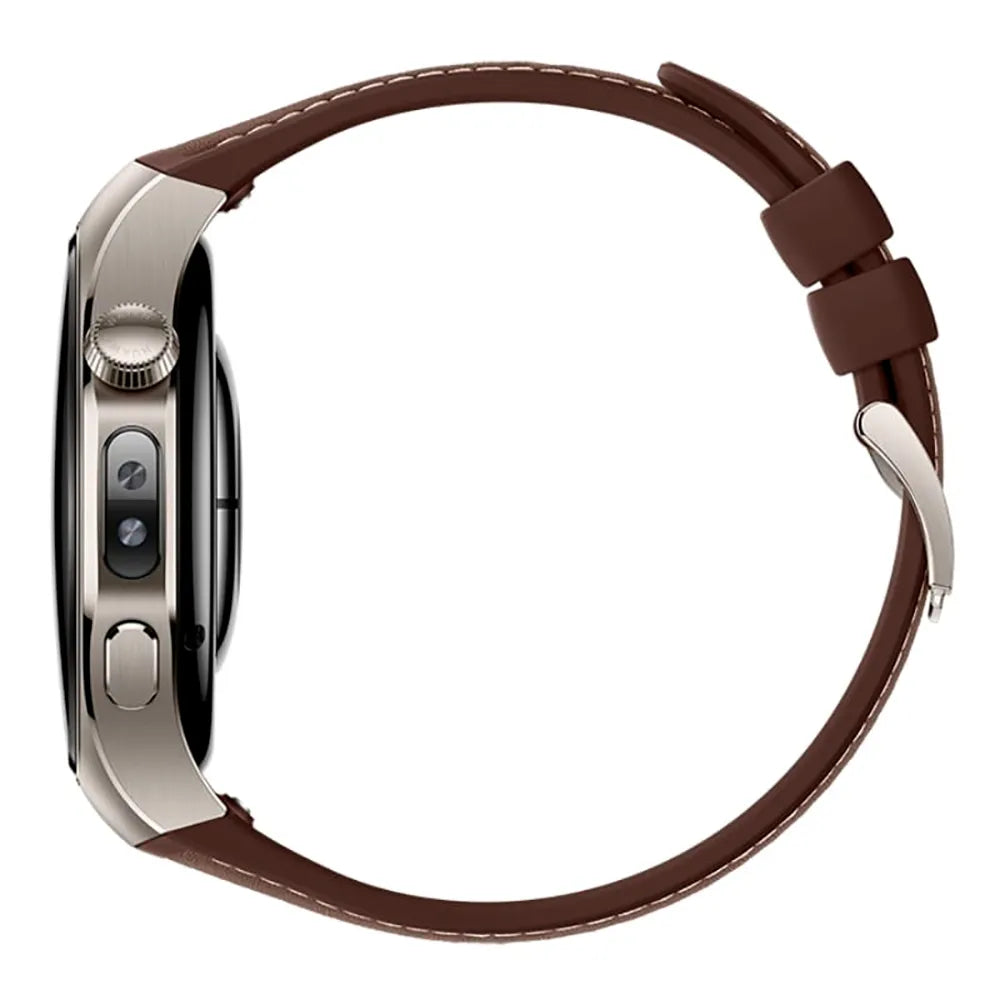 Huawei Watch 5 46 mm smartwatch cerámica y titanio marrón con eSIM GPS y pantalla AMOLED 1,5"