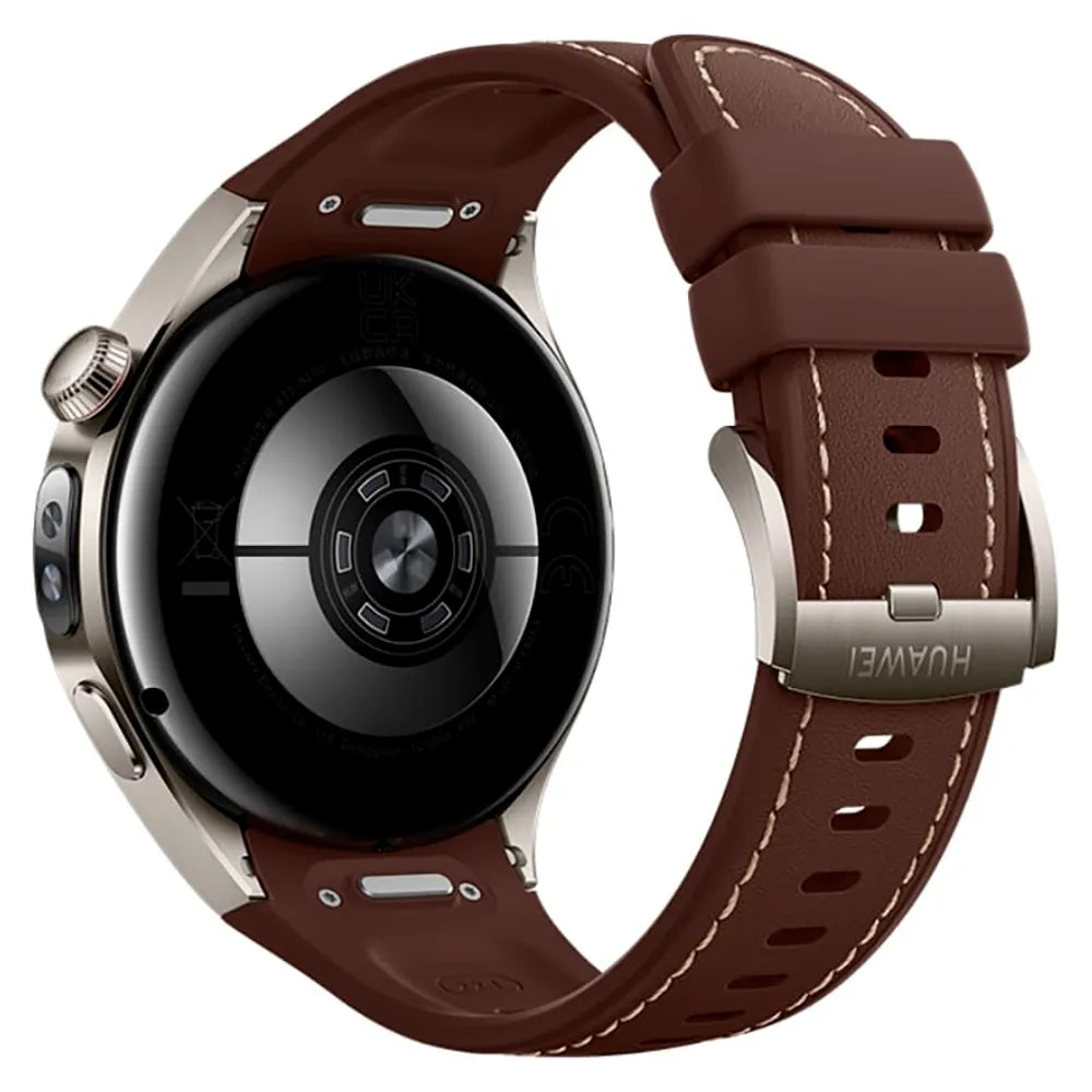 Huawei Watch 5 46 mm smartwatch cerámica y titanio marrón con eSIM GPS y pantalla AMOLED 1,5"