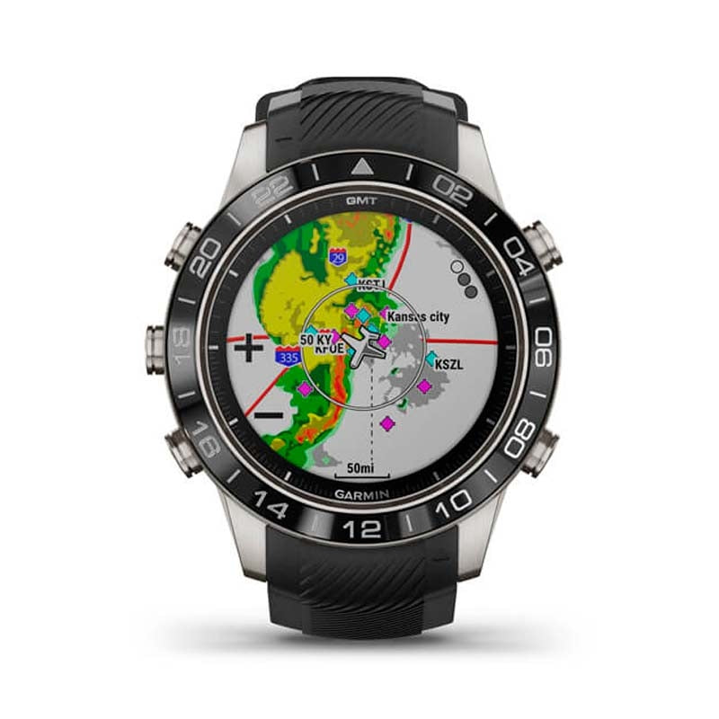Garmin MARQ Aviator Performance Edition smartwatch 46 mm titanio negro GPS Garmin Pay