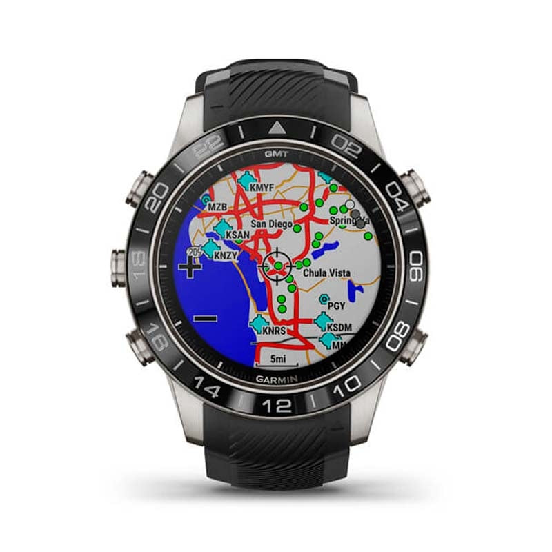 Garmin MARQ Aviator Performance Edition smartwatch 46 mm titanio negro GPS Garmin Pay