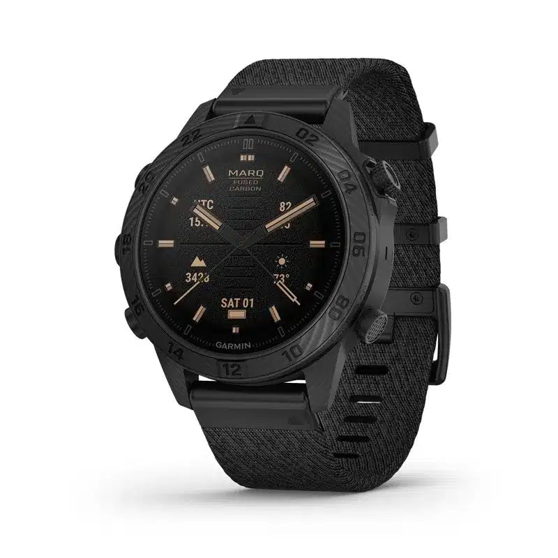 Garmin MARQ Commander Gen 2 smartwatch GPS 46 mm titanio DLC negro, AMOLED, multibanda