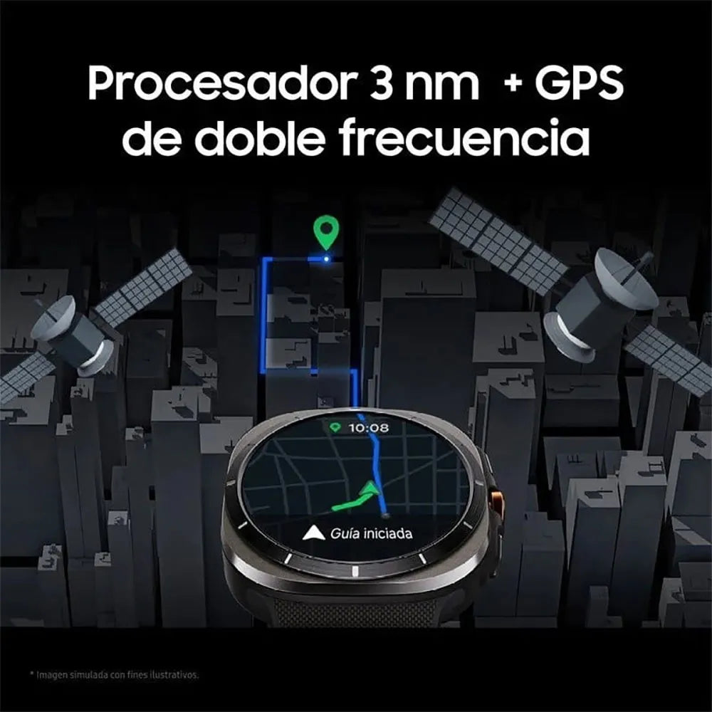Samsung Galaxy Watch8 Classic L505 smartwatch LTE 46 mm acero inoxidable negro 1,34" AMOLED GPS Wi‑Fi