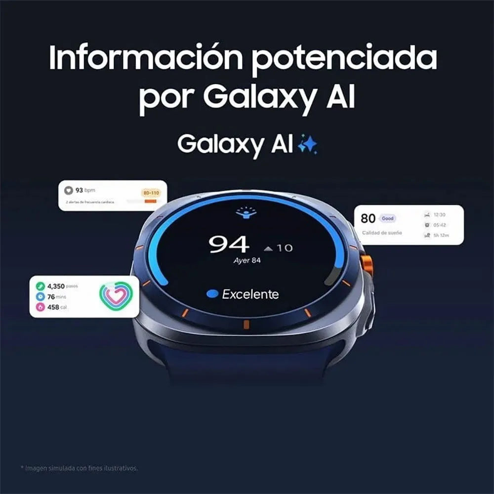 Samsung Galaxy Watch Ultra 2025 Smartwatch LTE 1,5" titanio GPS Wi‑Fi 10 ATM IP68