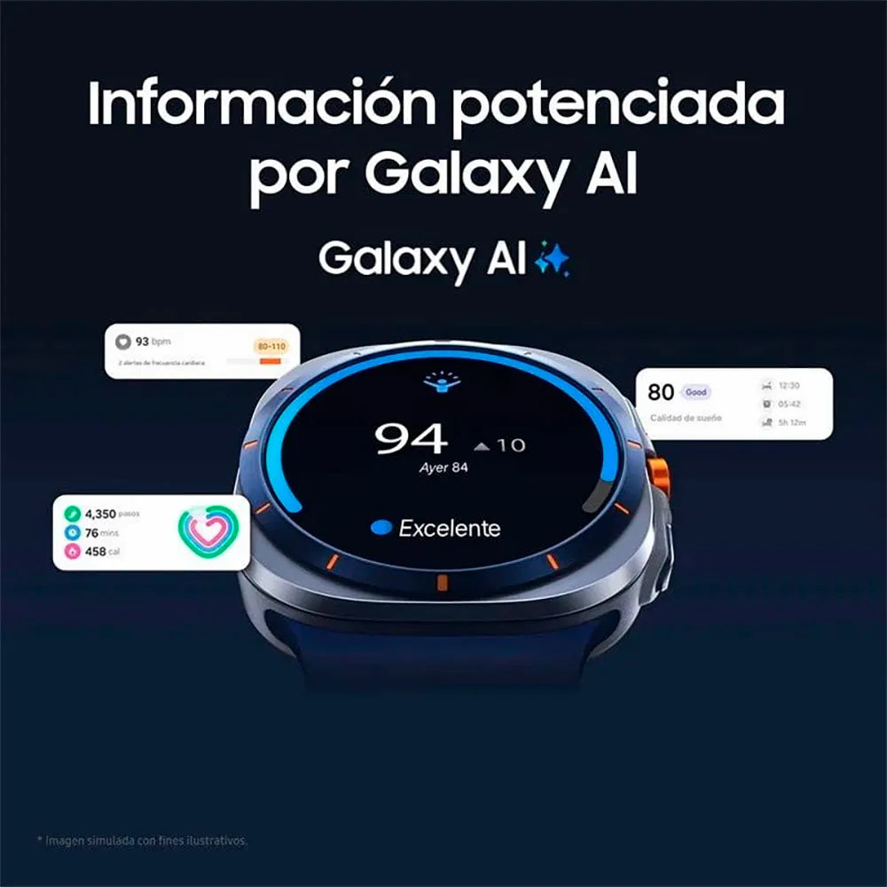 Samsung Galaxy Watch Ultra (2025) smartwatch 47 mm titanio LTE GPS Wi‑Fi pantalla 1,5" zafiro