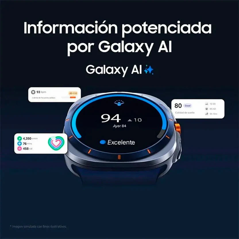 Samsung Galaxy Watch Ultra 2025 smartwatch 47 mm titanio plateado 4G LTE GPS doble banda zafiro