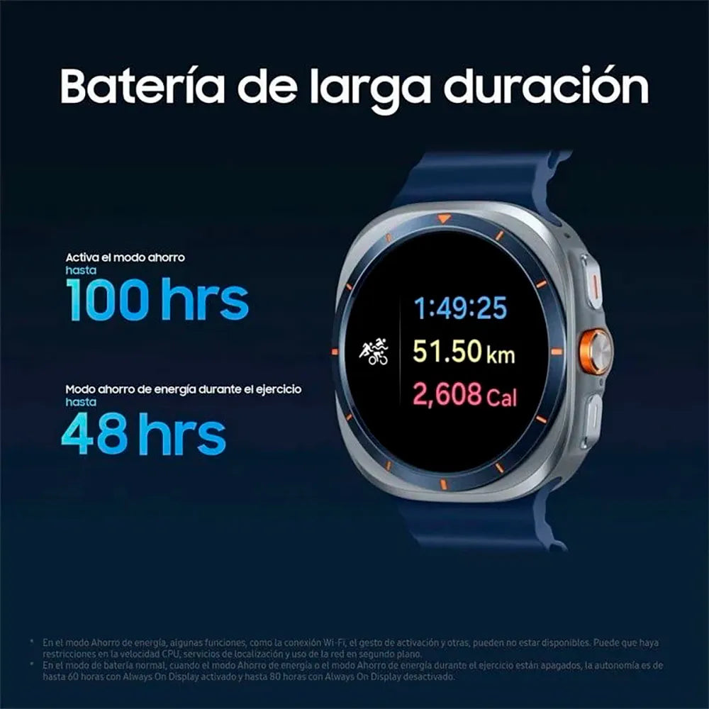 Samsung Galaxy Watch Ultra (2025) smartwatch 47 mm titanio LTE GPS Wi‑Fi pantalla 1,5" zafiro