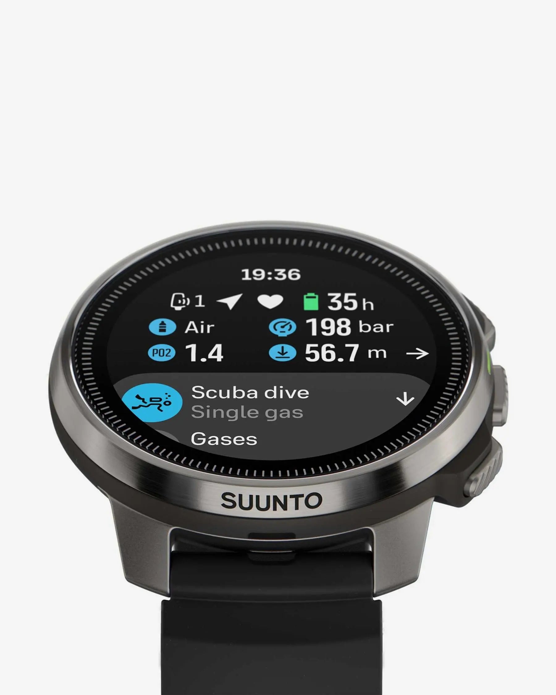 Suunto Ocean Steel Black smartwatch buceo GPS 49,9 mm negro acero zafiro AMOLED 1,43"