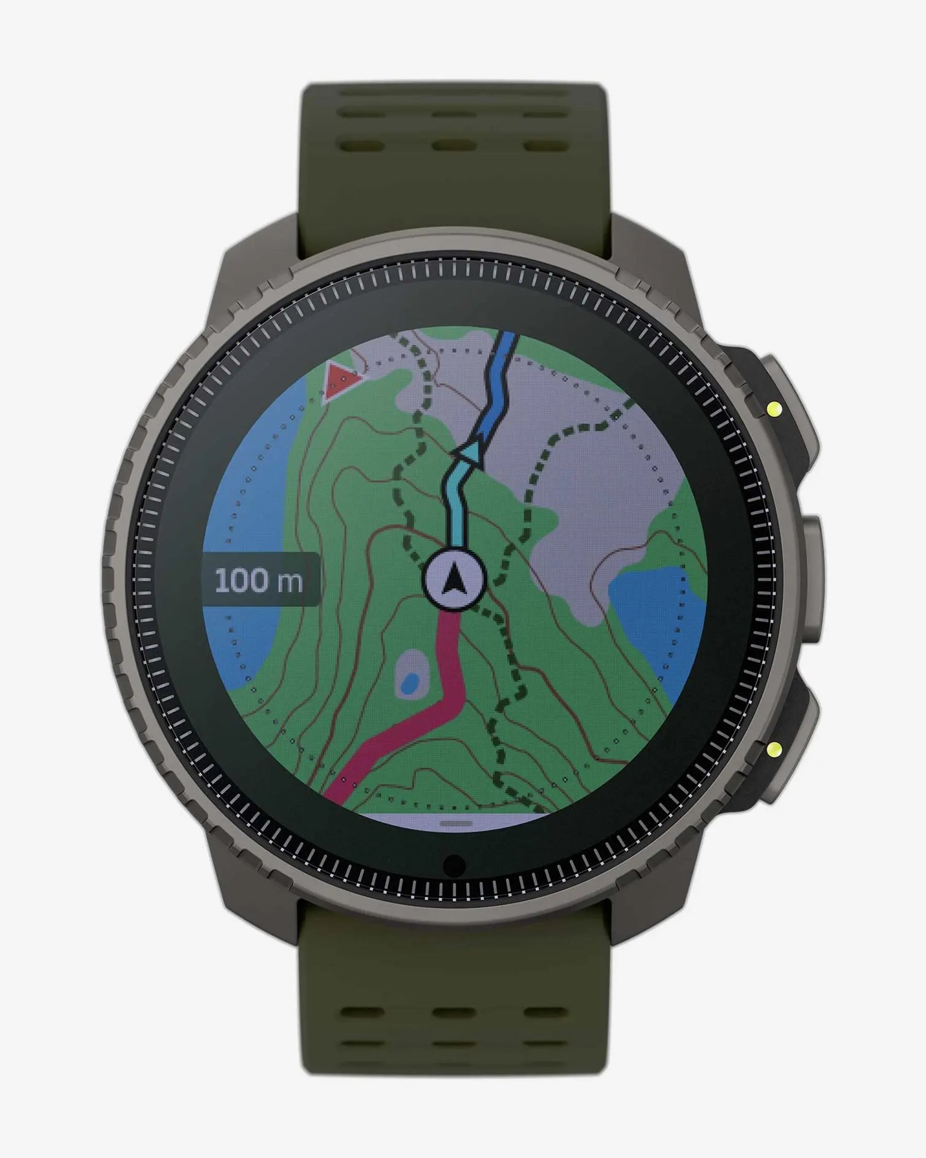 Suunto Vertical Titanium Solar smartwatch GPS 49 mm verde bosque titanio zafiro, doble banda GNSS y mapas offline