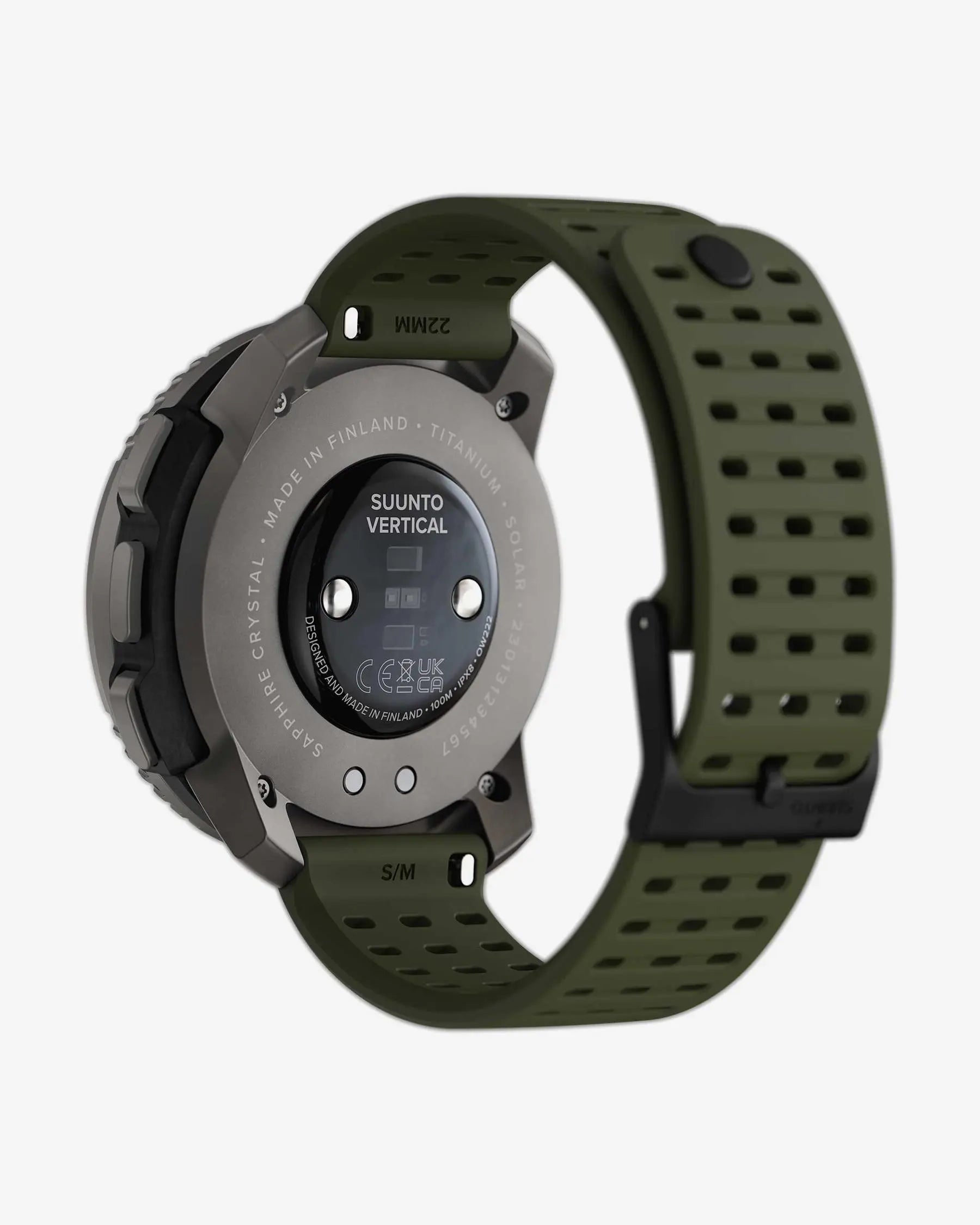 Suunto Vertical Titanium Solar smartwatch GPS 49 mm verde bosque titanio zafiro, doble banda GNSS y mapas offline