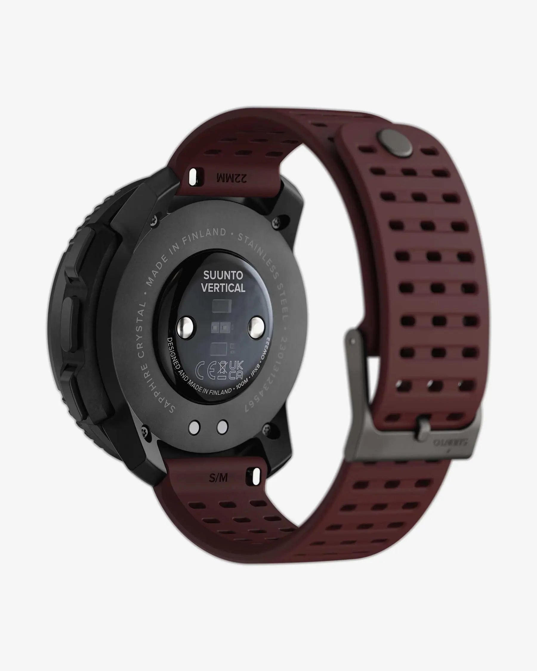 Suunto Vertical smartwatch GPS multideporte 49 mm negro rojo rubí acero inoxidable